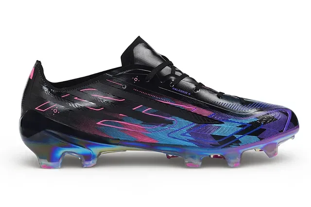 Puma Black Multicolor Low-Cut Holographic Soleplate Firm-Ground Soccer Shoes 7