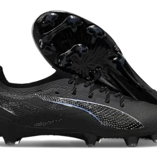 Puma Future Z Black Blue Low-Cut Textured Synthetic Upper Firm-Ground Soccer Shoes