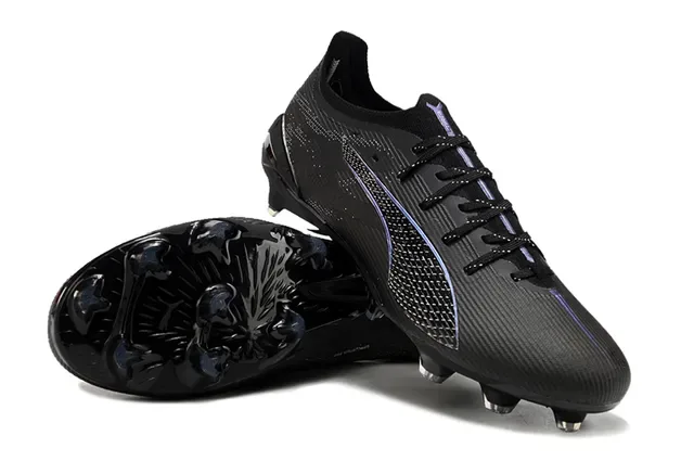 Puma Future Z Black Blue Low-Cut Textured Synthetic Upper Firm-Ground Soccer Shoes 4