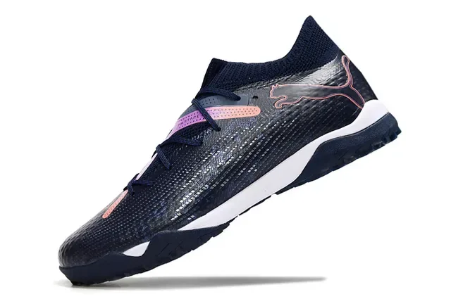 Puma Future Z Navy Pink Knit Upper Low-Cut Collar Sneakers 3
