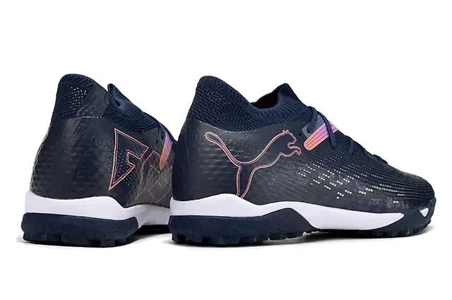 Puma Future Z Navy Pink Knit Upper Low-Cut Collar Sneakers 5