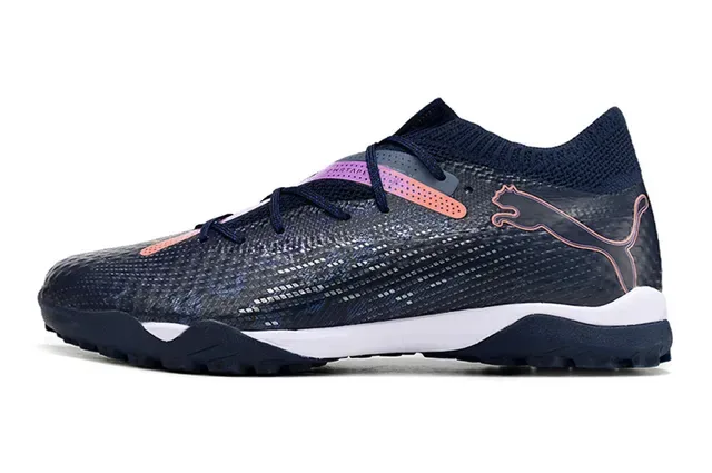 Puma Future Z Navy Pink Knit Upper Low-Cut Collar Sneakers 7
