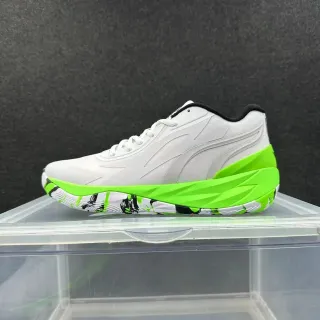 Puma Future Z White Green Sculpted Lime Midsole Synthetic Textured Upper Lifestyle Sneakers