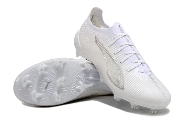Puma Future Z Chaussures de football blanc argent terrain ferme 4