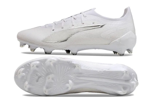 Puma Future Z Chaussures de football blanc argent terrain ferme 6