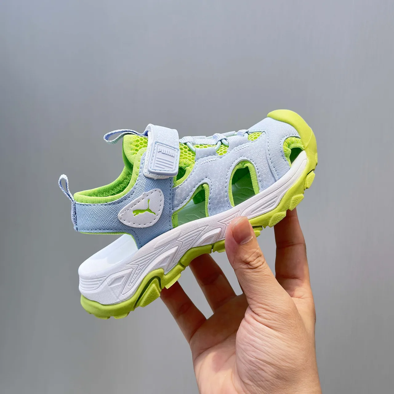 Puma Trail Cat Sandales Casuales Noires pour Enfants 7