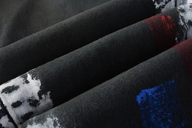 Purple Brand Paint-Splatter Distressed Black Jeans 2