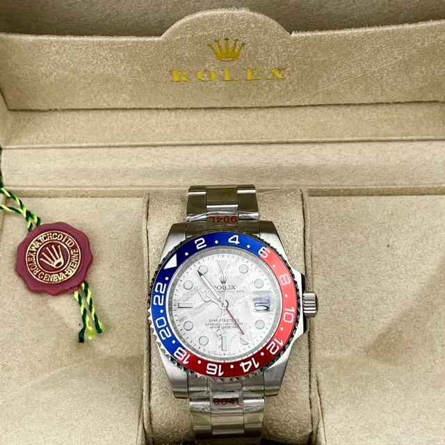 Rolex GMT-Master II Blue-Red Bezel Marbled Gray Dial Mechanical Watch 2