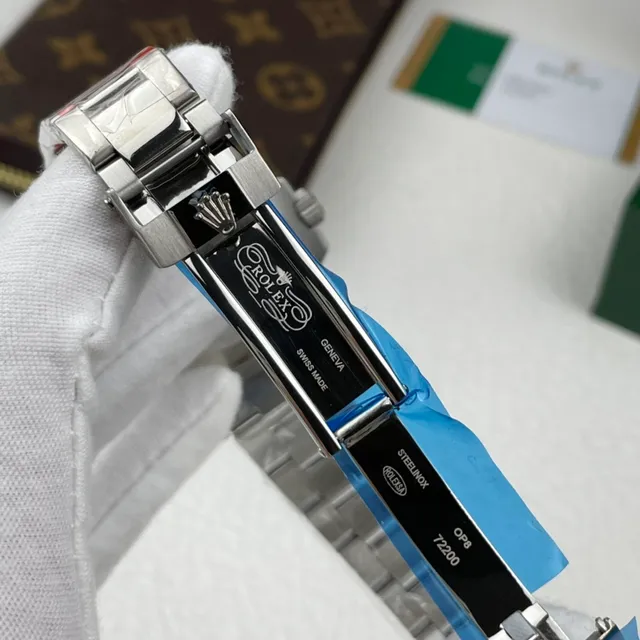 Rolex GMT-Master II Blue-Red Bezel Marbled Gray Dial Mechanical Watch 4