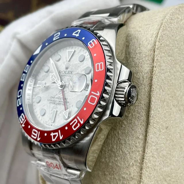 Rolex GMT-Master II Blue-Red Bezel Marbled Gray Dial Mechanical Watch 6