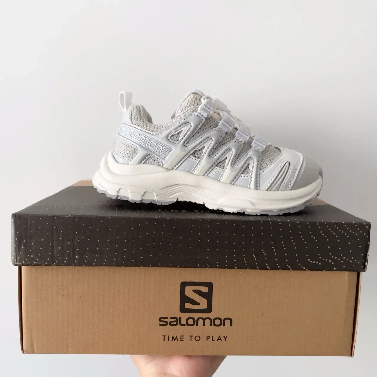 Salomon XT-4 Gray and Black Lifestyle Sneakers 3