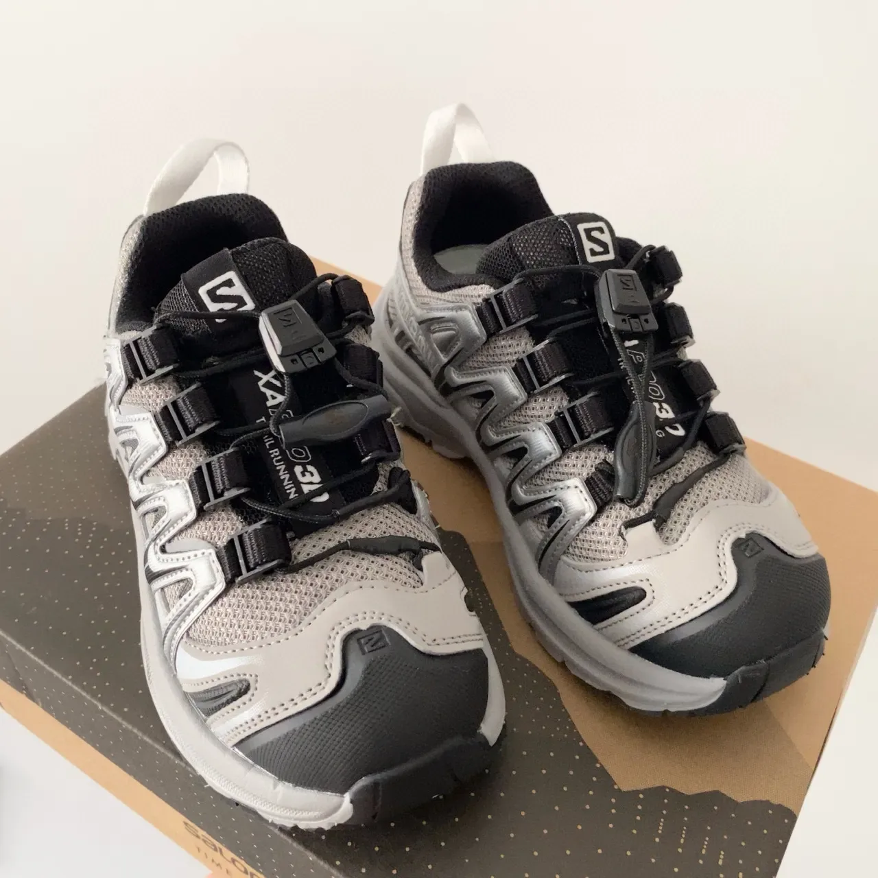 Salomon XT-4 Gray and Black Lifestyle Sneakers 6