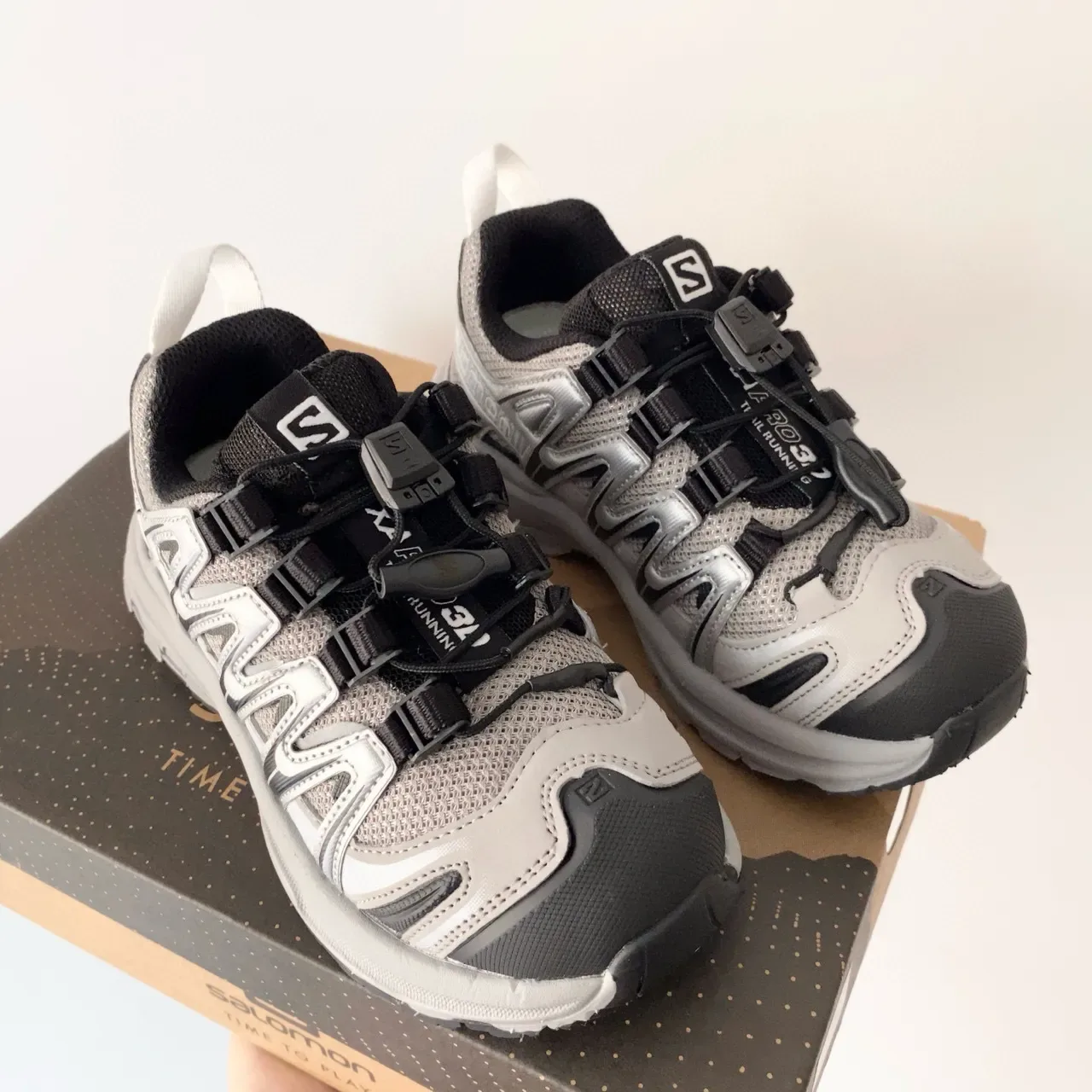 Salomon XT-4 Gray and Black Lifestyle Sneakers 7