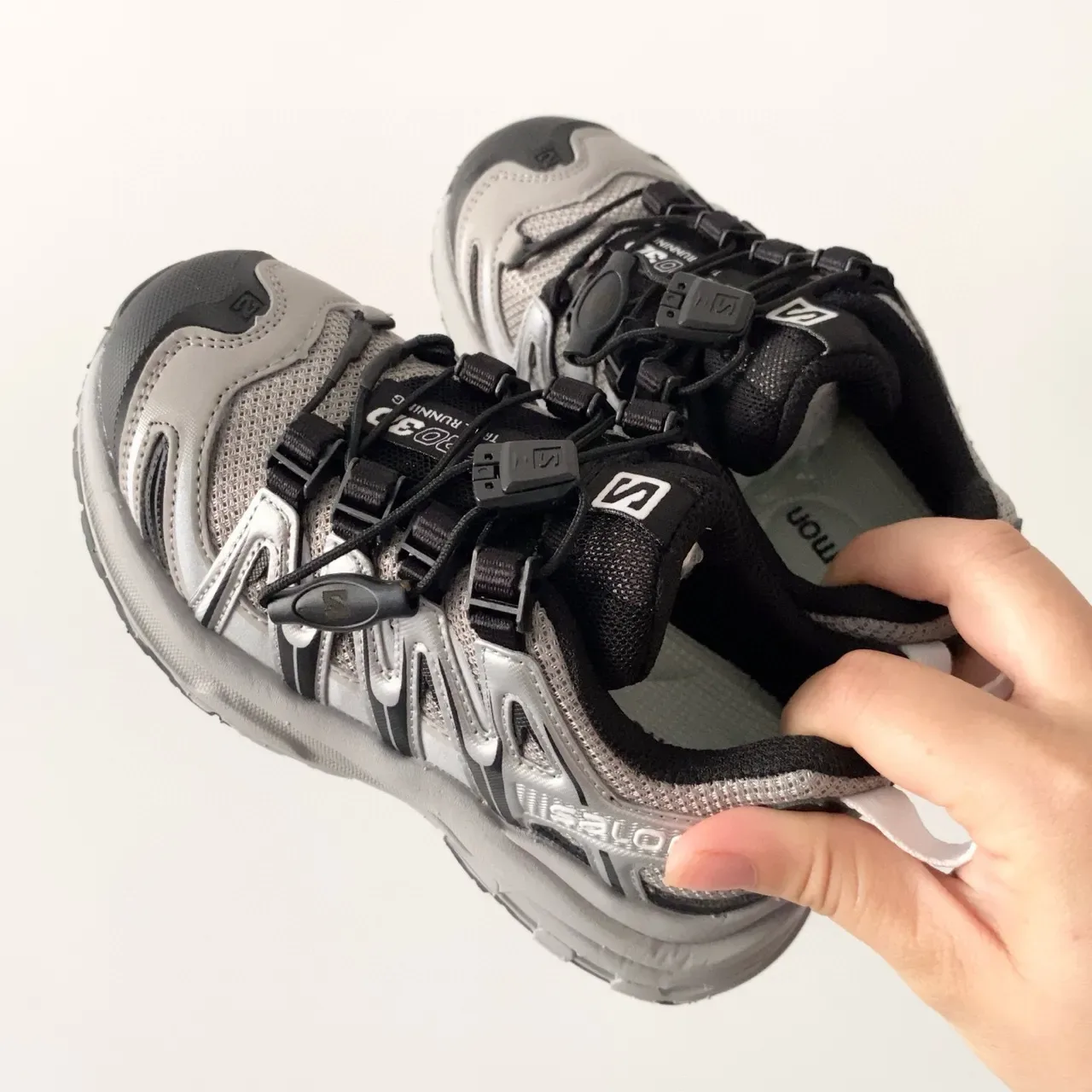 Salomon XT-4 Gray and Black Lifestyle Sneakers 9