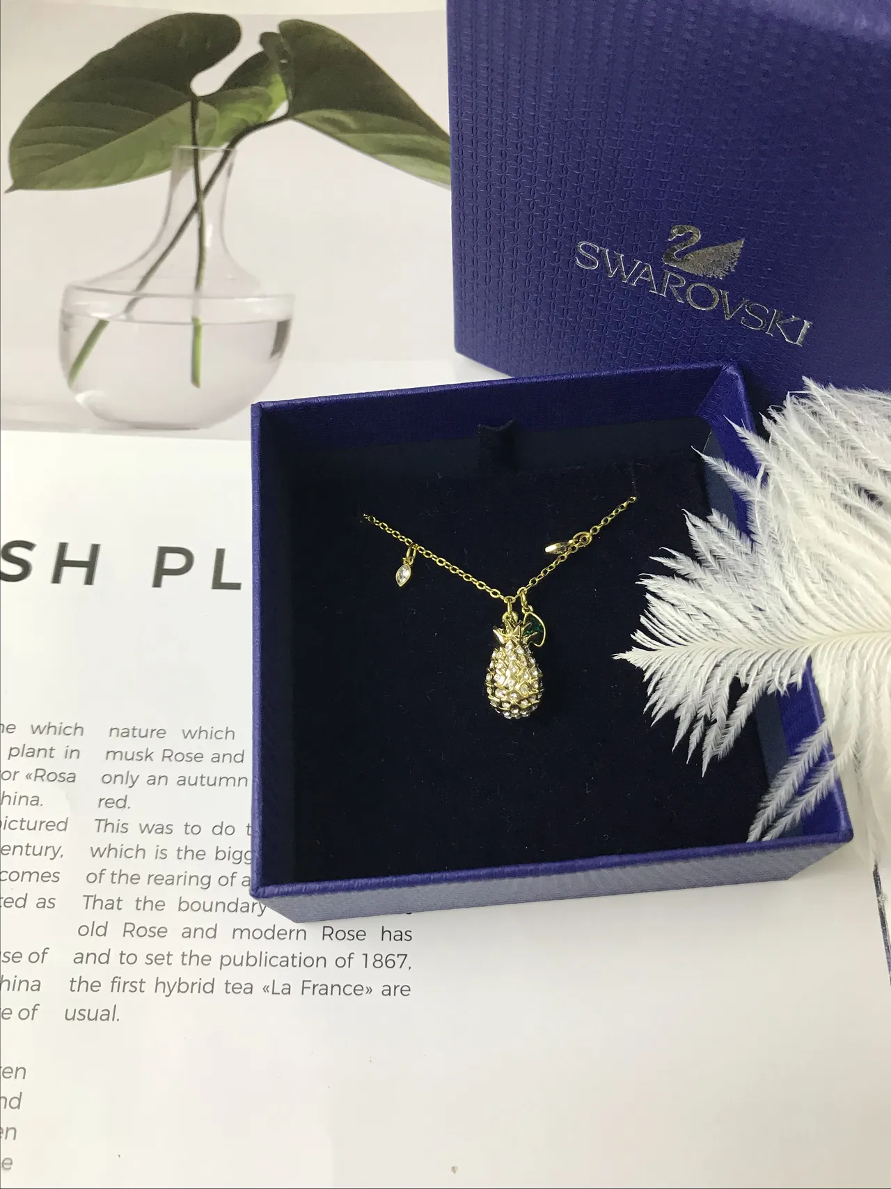 Swarovski Pendentif Cristal d'Ananas Collier 4