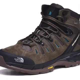 The North Face Brown Black Waterproof Suede-Mesh Upper Hiking Boots