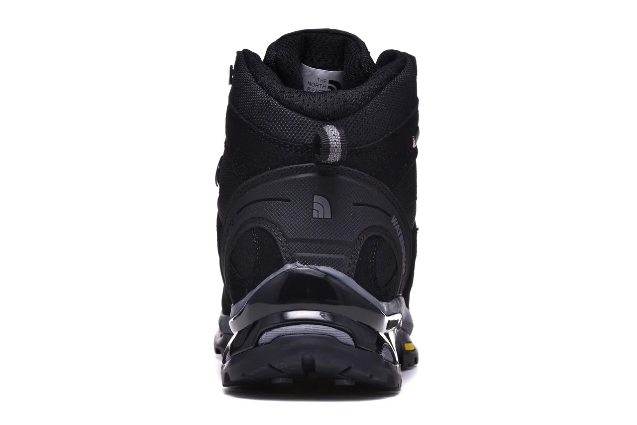 The North Face Brown Black Waterproof Suede-Mesh Upper Hiking Boots 5