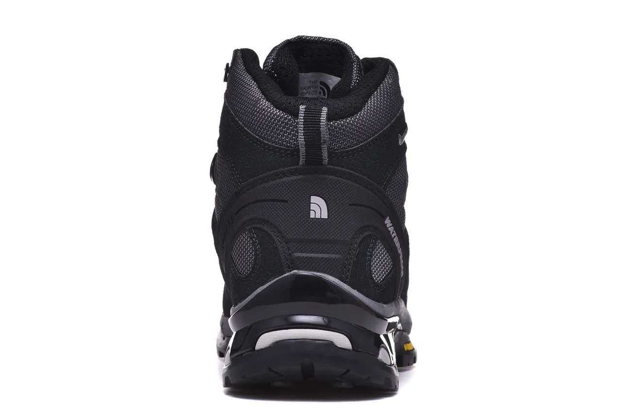 The North Face Brown Black Waterproof Suede-Mesh Upper Hiking Boots 12