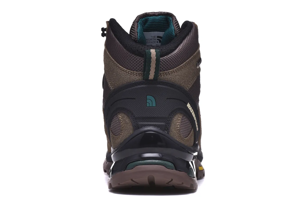 The North Face Brown Black Waterproof Suede-Mesh Upper Hiking Boots 19