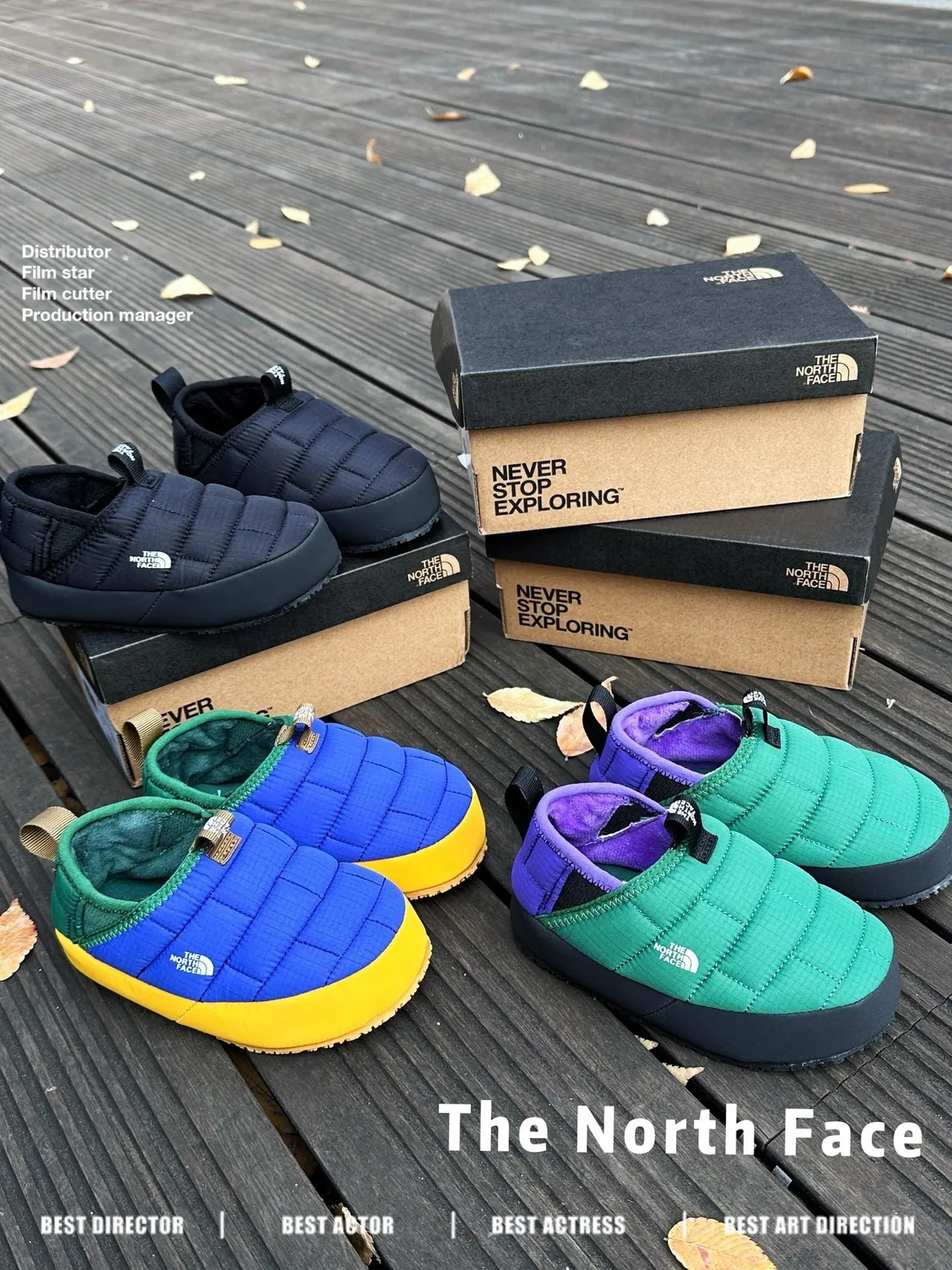 The North Face Thermoball Eco Black Quilted Shell Slip-On Casual Shoes 2