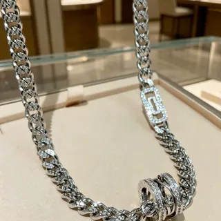 Tiffany & Co. HardWear Pavé Diamond Curb-Link Necklace