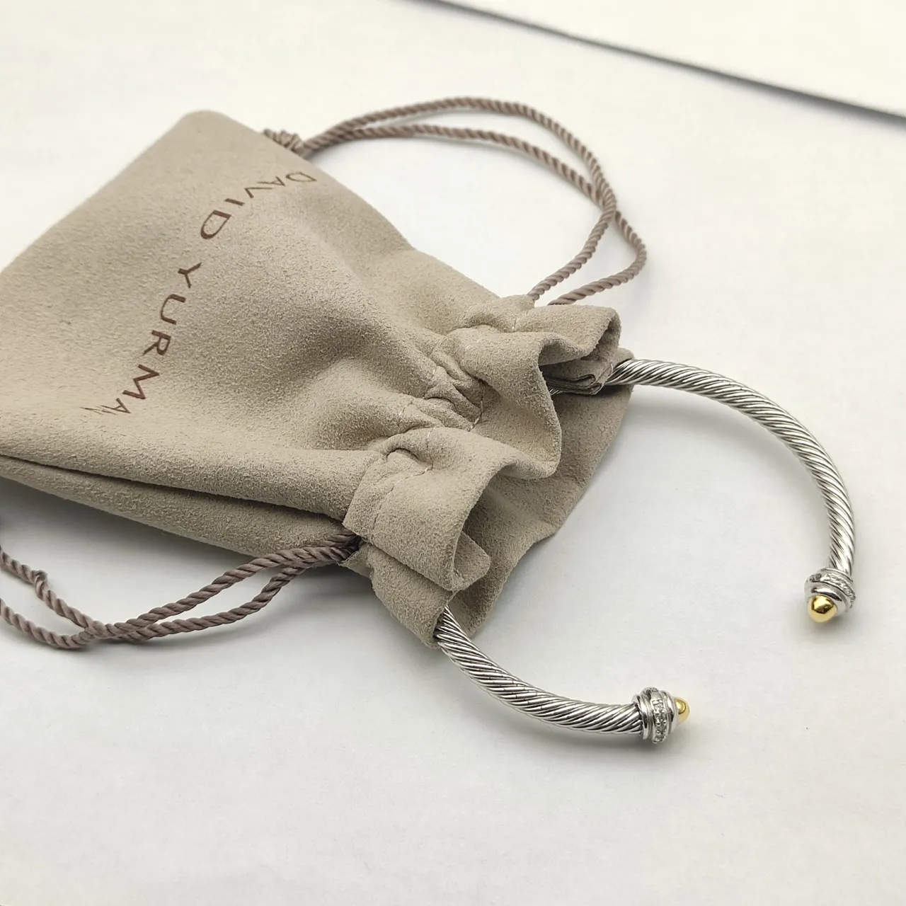 Tiffany & Co. HardWear Câble torsadé Bi-ton Pavé Bracelet 2