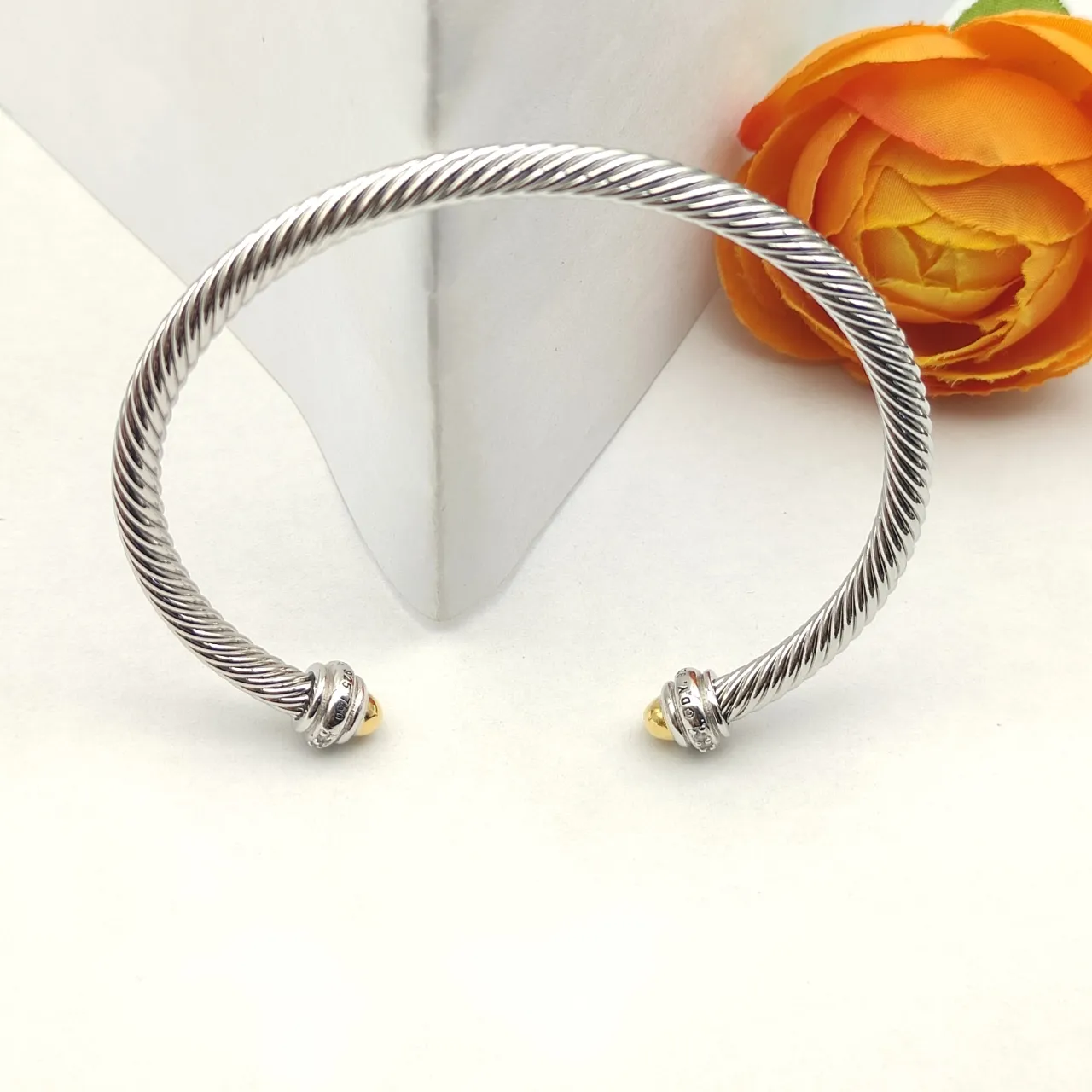 Tiffany & Co. HardWear Câble torsadé Bi-ton Pavé Bracelet 4