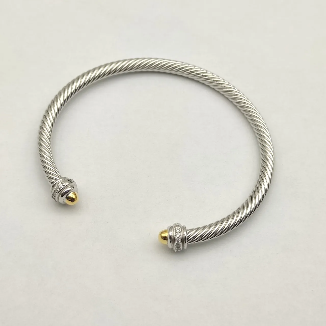 Tiffany & Co. HardWear Câble torsadé Bi-ton Pavé Bracelet 5