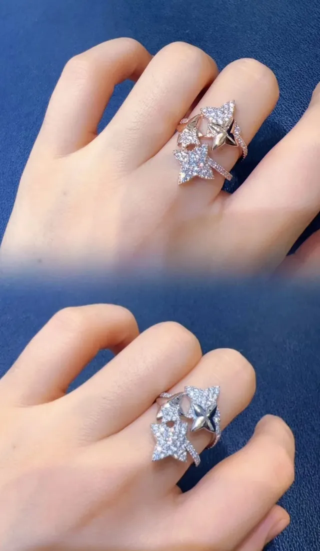 Tiffany & Co. Starburst Pavé Stacking Ring 2