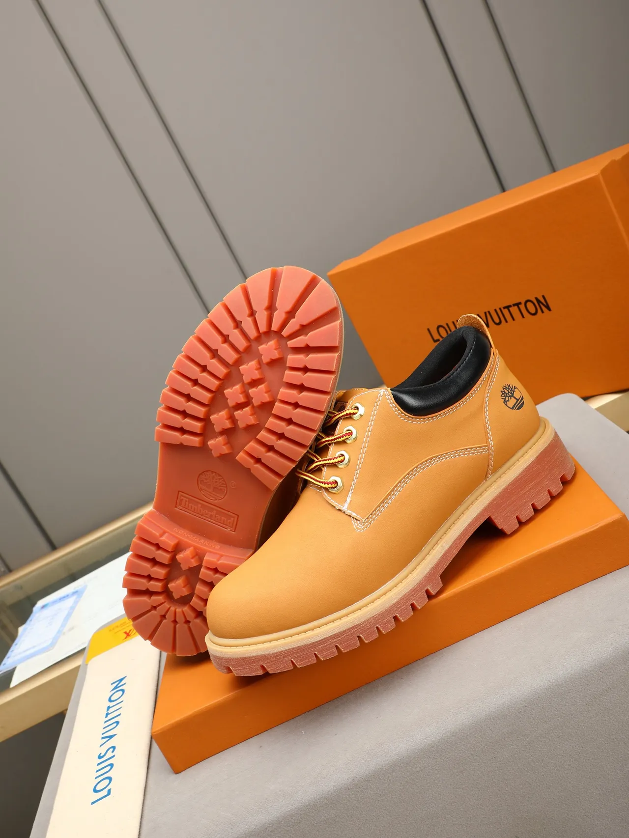 Timberland Premium 6-Inch Mustard Yellow Work Boot 5