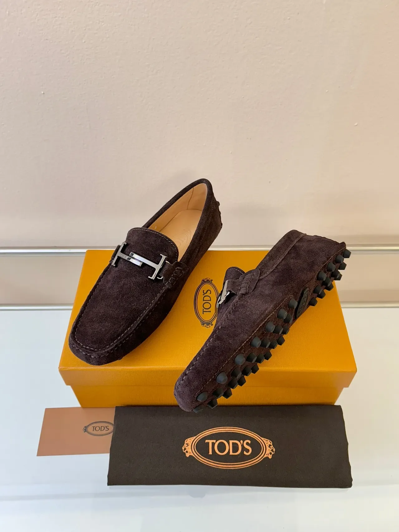 Tod's Gommino H-Bar Mocassins Ante Marrom 2