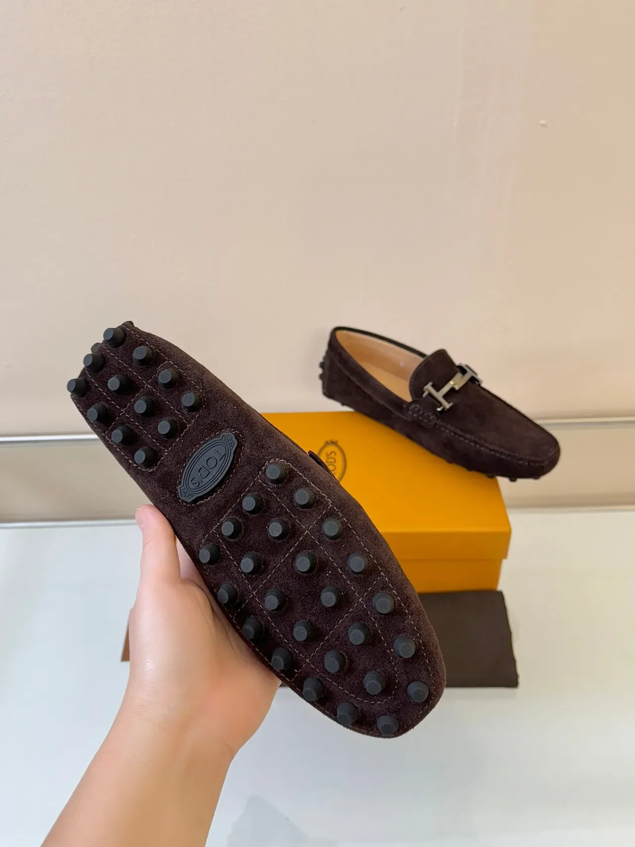 Tod's Gommino H-Bar Mocassins Ante Marrom 5