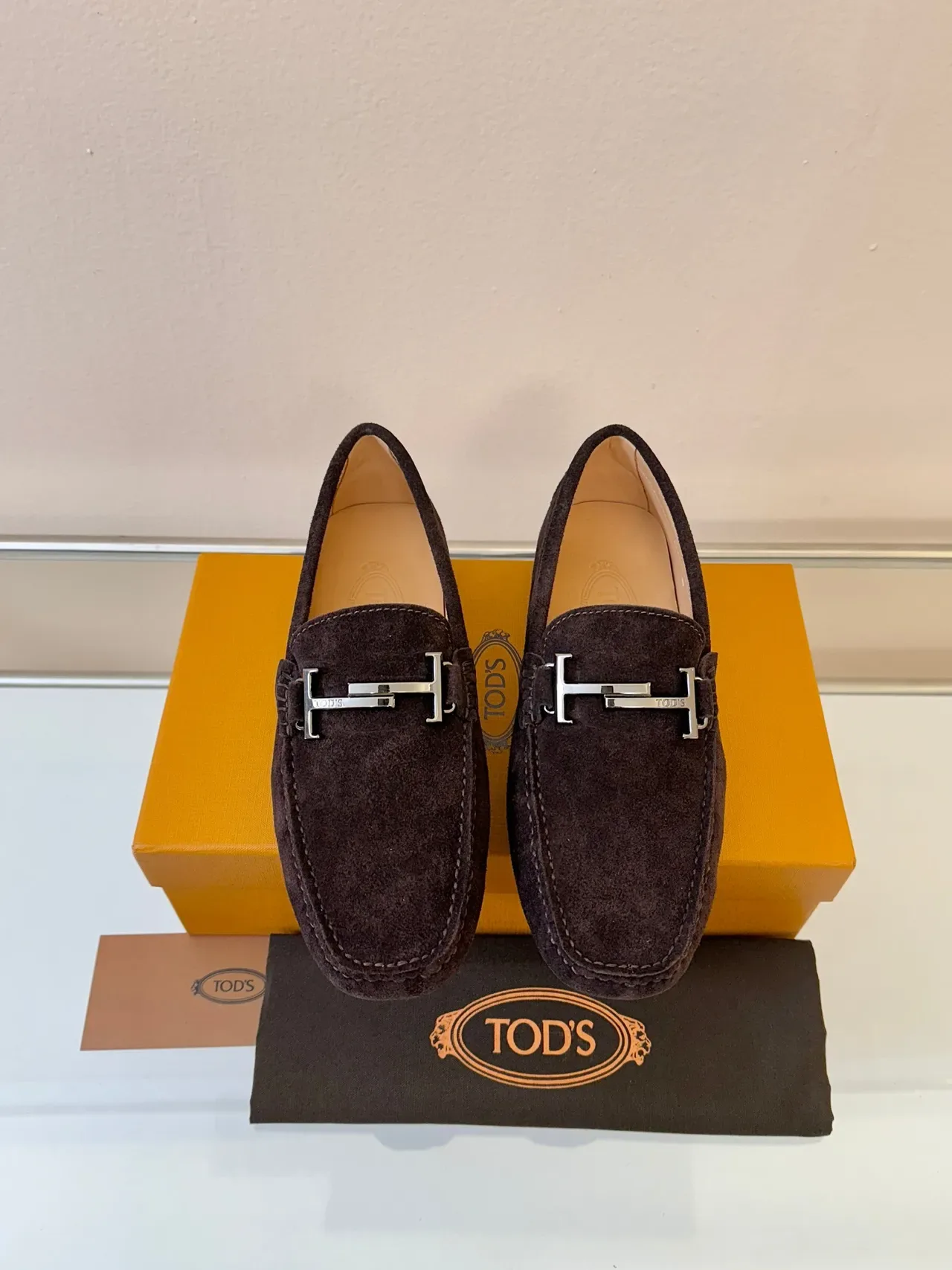 Tod's Gommino H-Bar Mocassins Ante Marrom 6