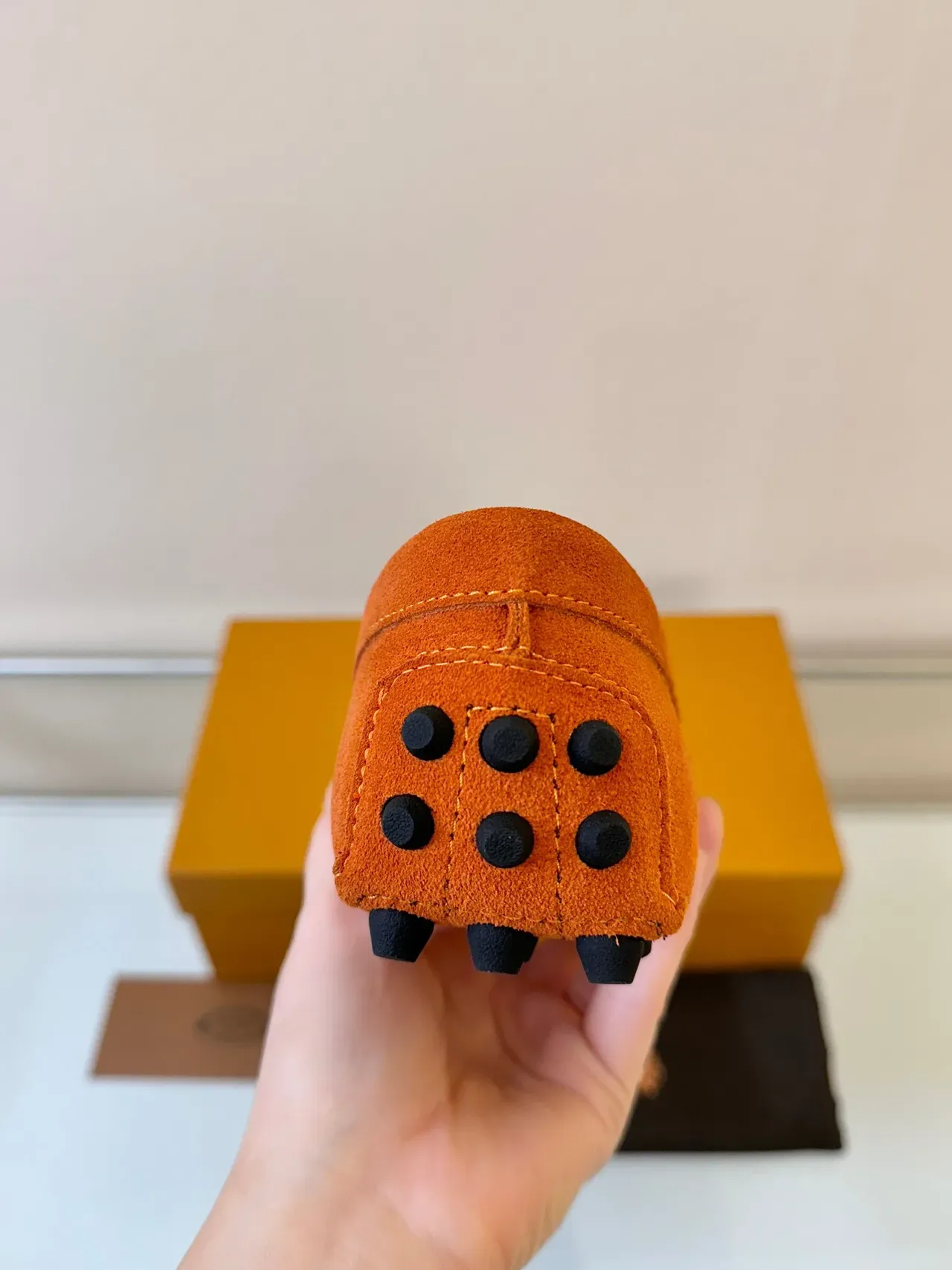 Tod's Gommino H-Bit Loafers daim orange 4