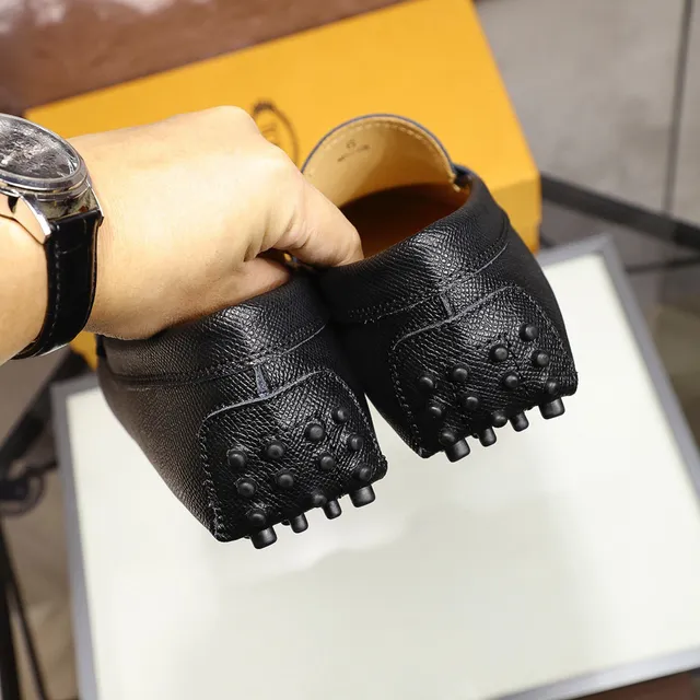 Tod's Horsebit Loafer Mocassins de Couro Texturizado Preto 3