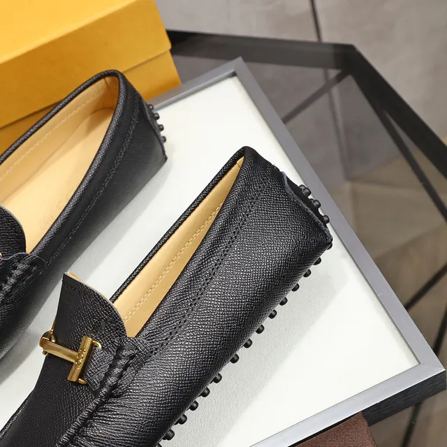 Tod's Horsebit Loafer Mocassins de Couro Texturizado Preto 5