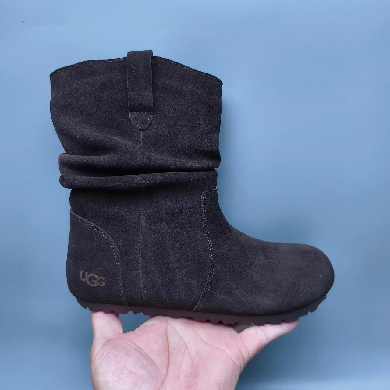 UGG Black Slouchy Fold-Down Shaft Ankle Boots 2