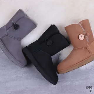 UGG Brown Beige Shearling-Lined Suede Upper Ankle Boots