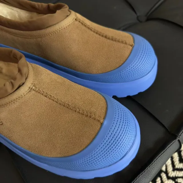 UGG بني أزرق سحابي مبطن بجلد الغنم حذاء ثلجي 5