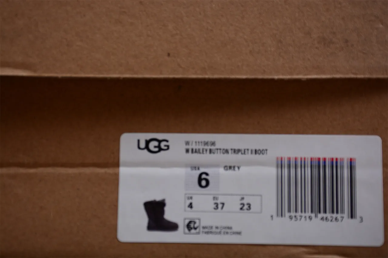 UGG Classic Lace-Up Snow Boot Charcoal Gray Suede Shearling-Lined Snow Boot 2