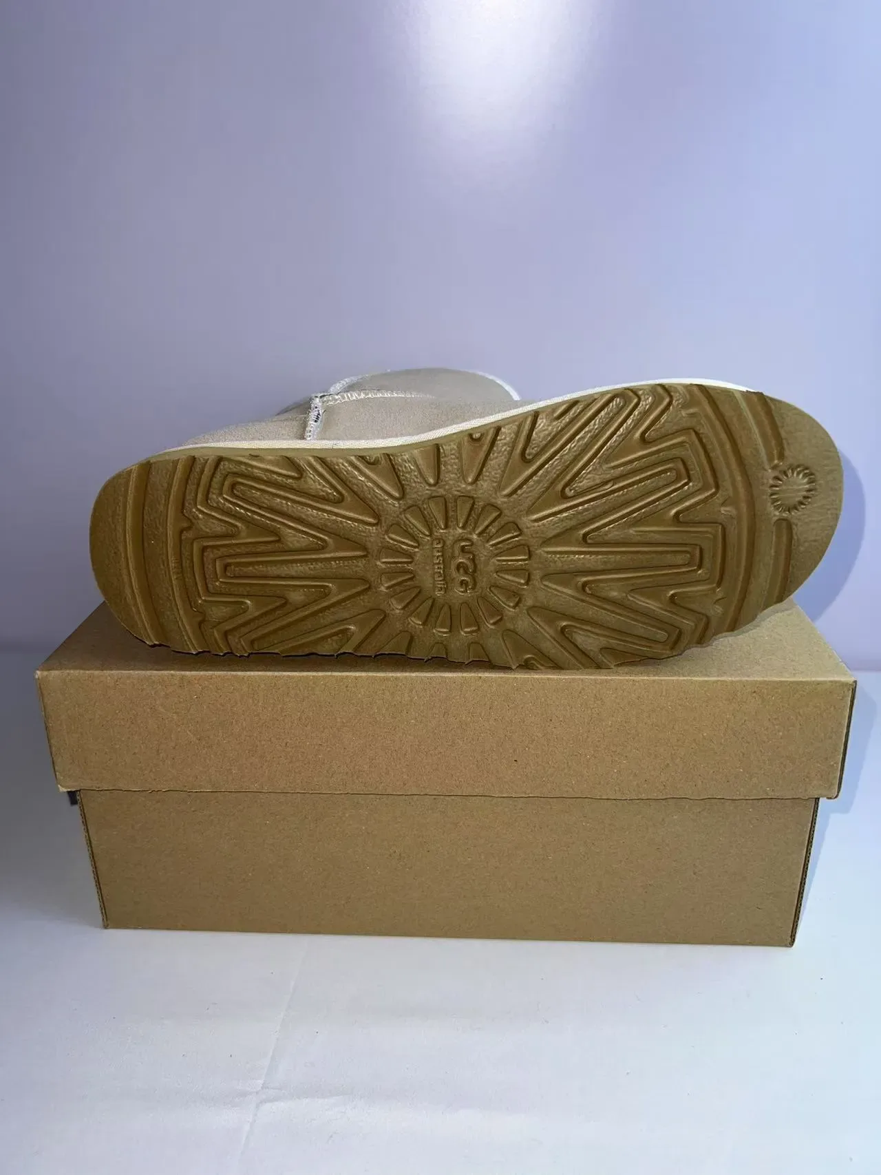 UGG Classic Mini Beige Suede Snow Boots 3