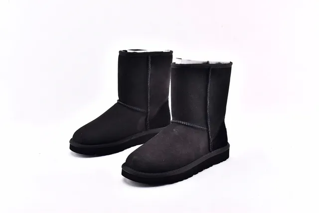 UGG Classic Short Black Snow Boots 2