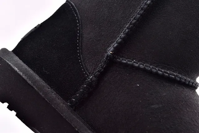 UGG Classic Short Black Snow Boots 6