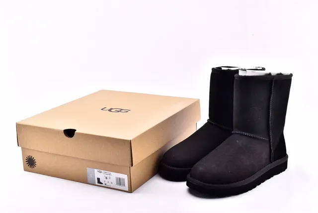 UGG Classic Short Black Snow Boots 14