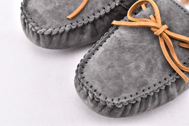 UGG Dakota Charcoal Gray Suede Shearling-Lined Loafers 10