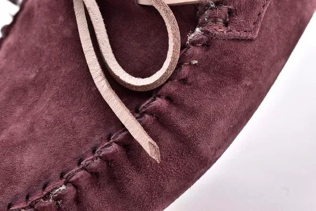 UGG Dakota Plum Suede Shearling-Lined Loafers 5
