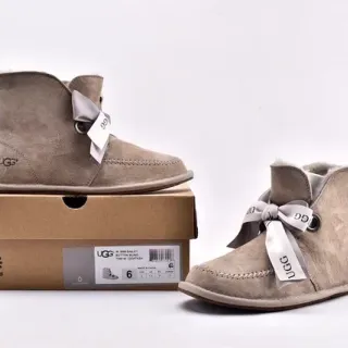 UGG Mini Bailey Button Bling Stone Suede Ankle Boots