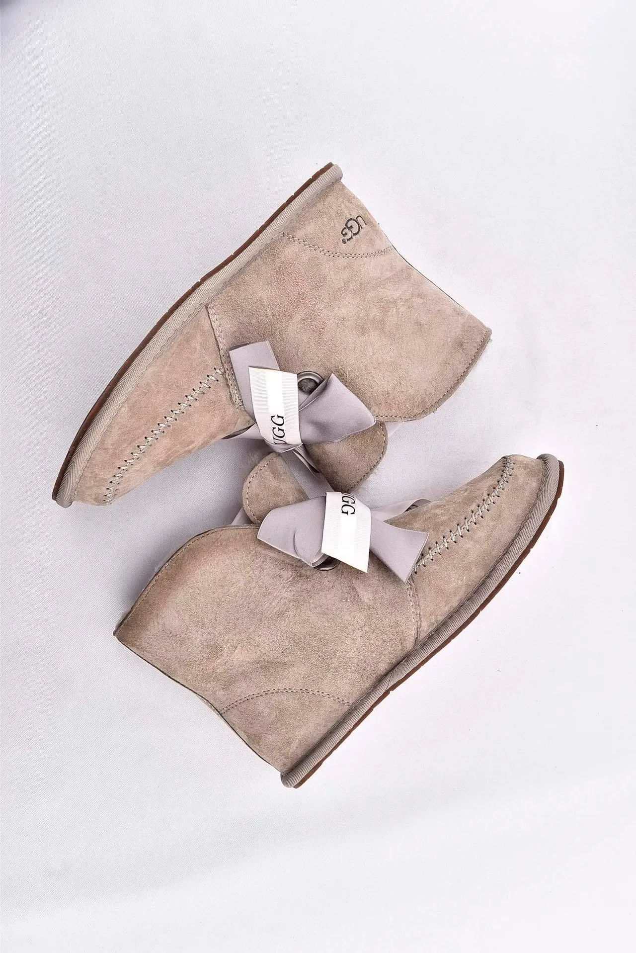 UGG Mini Bailey Button Bling Stone Suede Ankle Boots 12