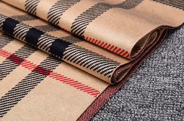 UGG Plaid Woven Cashmere Scarf 4