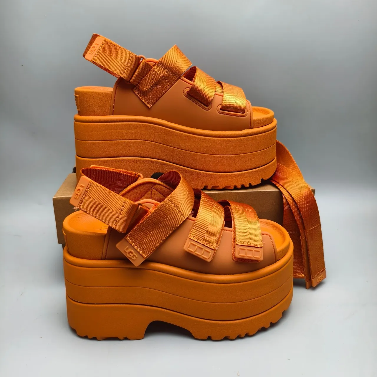 UGG Platform Sandal Orange Casual Sandals 5